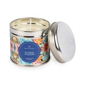 Floral Fusion Wax Filled Tin Candle 170g